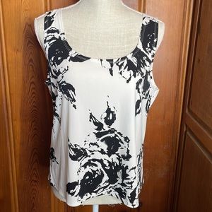Perceptions New York Floral Sleeveless Blouse